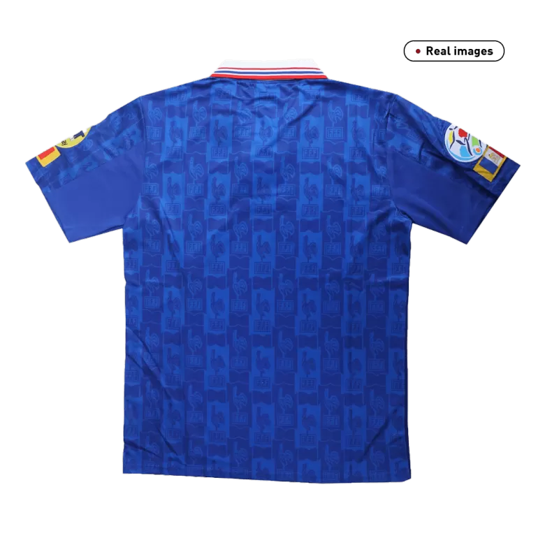 France Retro Jersey Home Soccer Shirt 1996 - bestsoccerstore