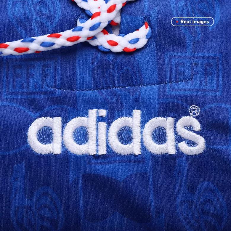 France Retro Jersey Home Soccer Shirt 1996 - bestsoccerstore