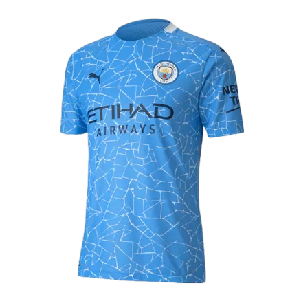 Manchester City Jersey Custom Home Soccer Jersey 2020/21 - bestsoccerstore
