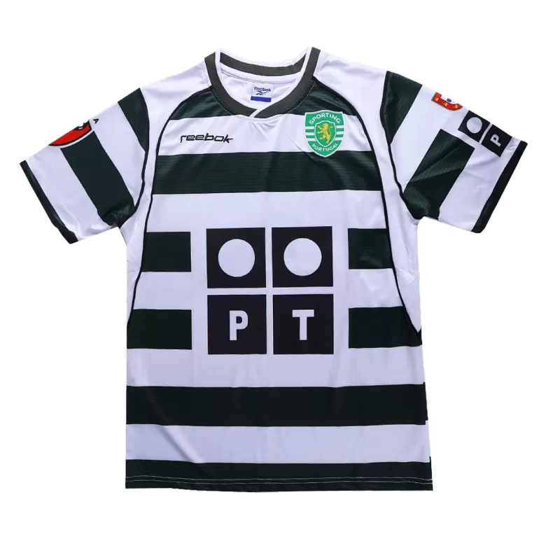 Sporting CP Jersey Custom Home Soccer Jersey 2001 - bestsoccerstore