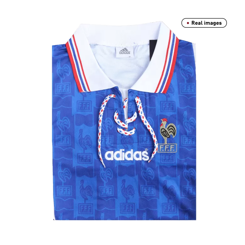 France Retro Jersey Home Soccer Shirt 1996 - bestsoccerstore