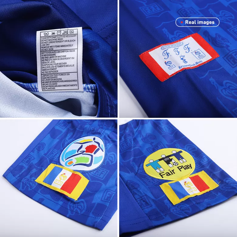 France Retro Jersey Home Soccer Shirt 1996 - bestsoccerstore