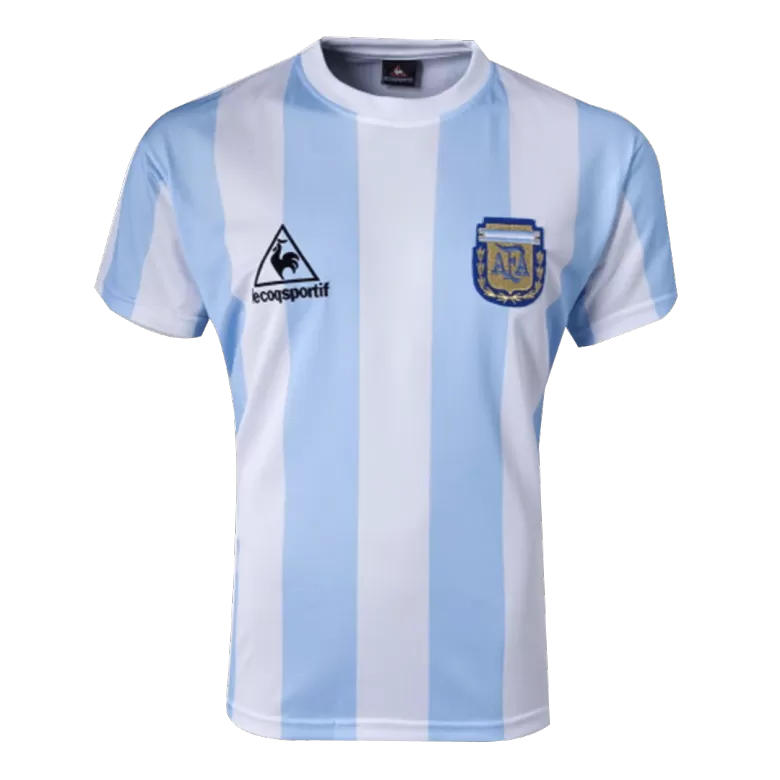 Argentina 1986 Retro Home Soccer Short Sleeve Jersey - Size S