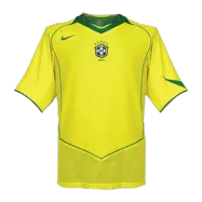 Brazil Jersey Custom Home Soccer Jersey 2004 - bestsoccerstore