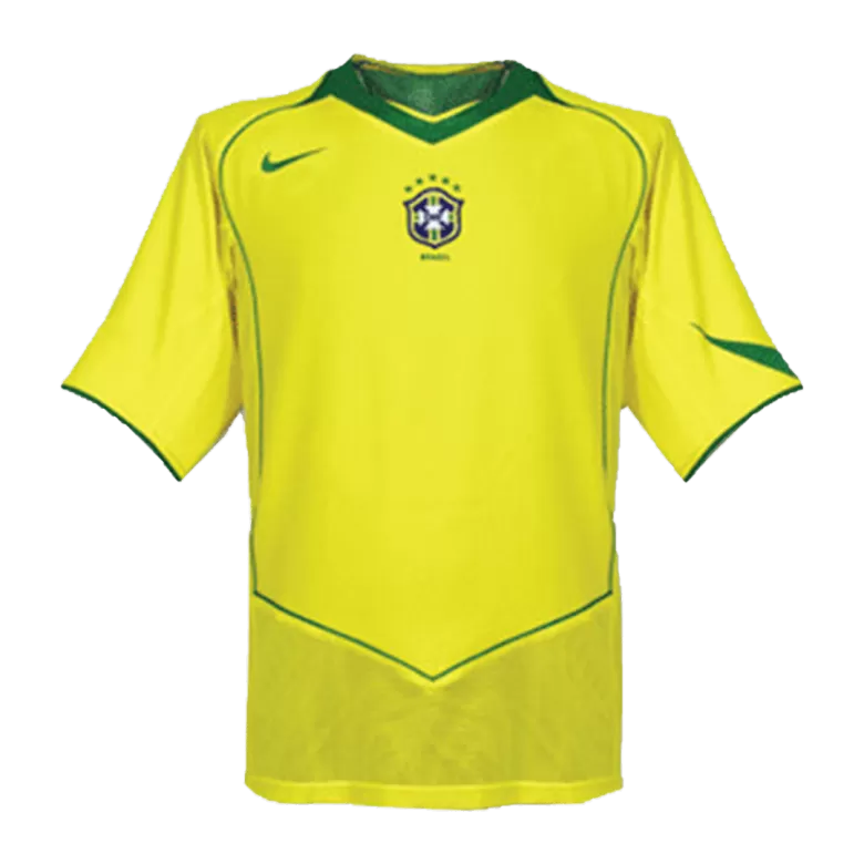 Brazil Jersey Custom Home Soccer Jersey 2004 - bestsoccerstore