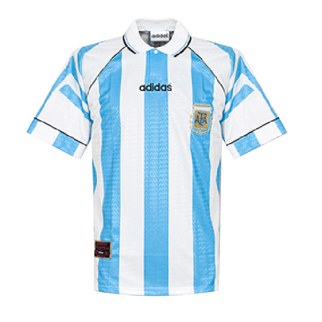 Argentina Jersey Custom Home Soccer Jersey 1996