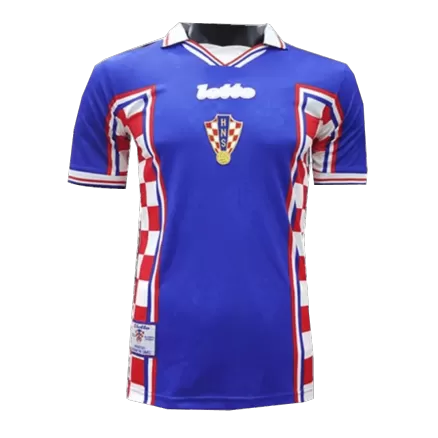 Croatia Retro Jersey Away Soccer Shirt 1998 - bestsoccerstore