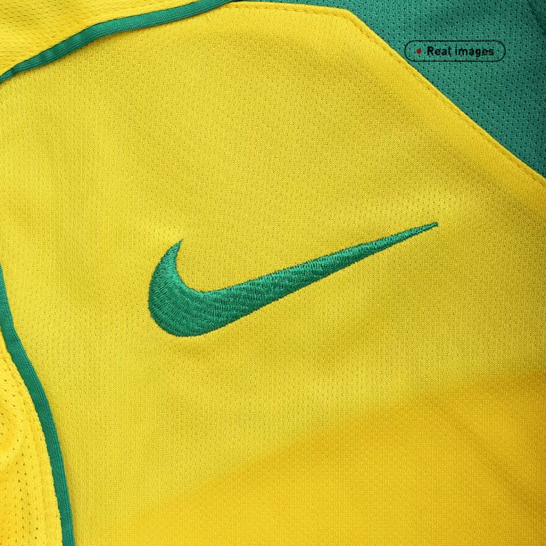 Brazil Jersey Custom Home Soccer Jersey 2004 - bestsoccerstore