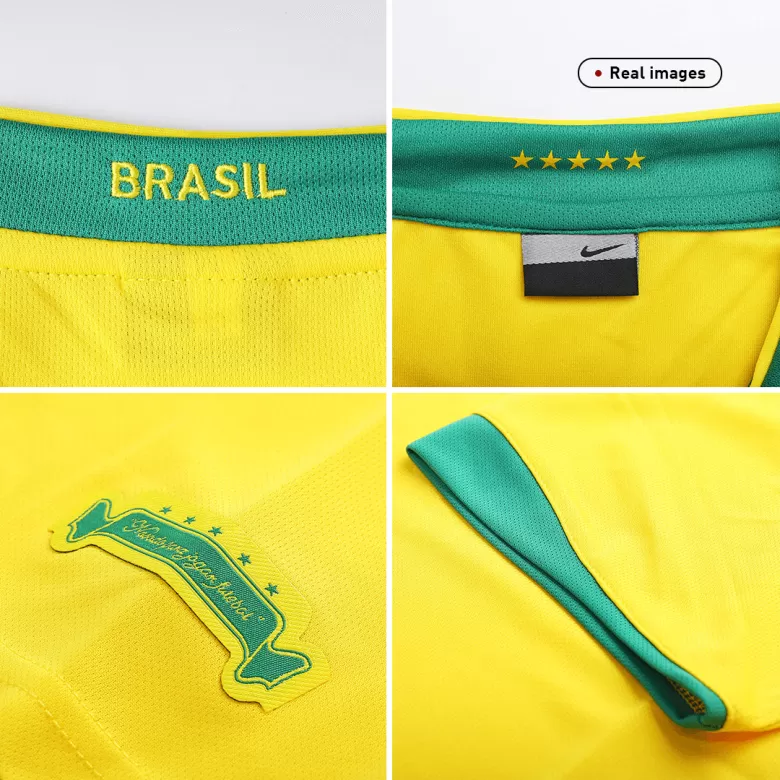 Brazil Jersey Custom Home Soccer Jersey 2006 - bestsoccerstore