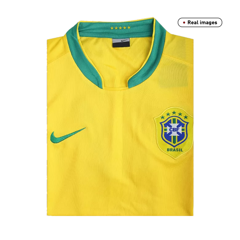 Brazil Jersey Custom Home Soccer Jersey 2006 - bestsoccerstore