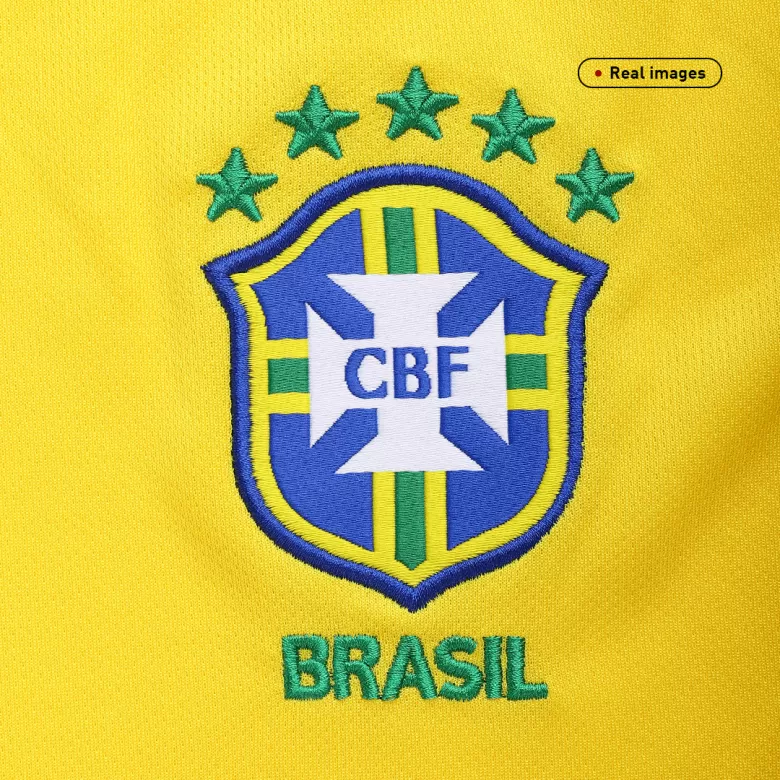 Brazil Jersey Custom Home Soccer Jersey 2004 - bestsoccerstore