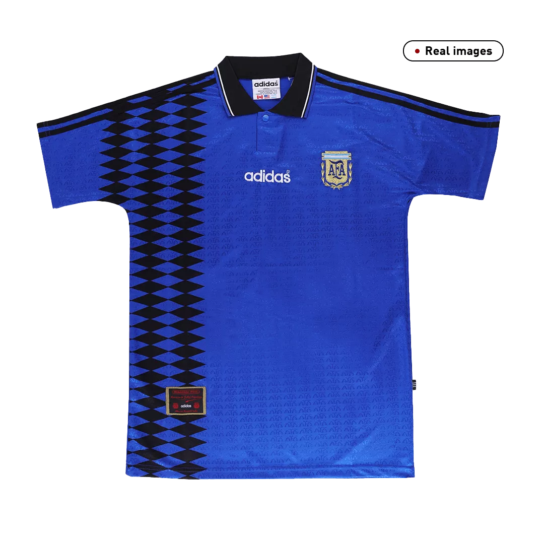 Argentina Jersey Custom Away Soccer Jersey 1994 - bestsoccerstore