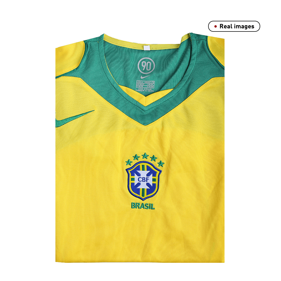 Brazil Jersey Custom Home Soccer Jersey 2004