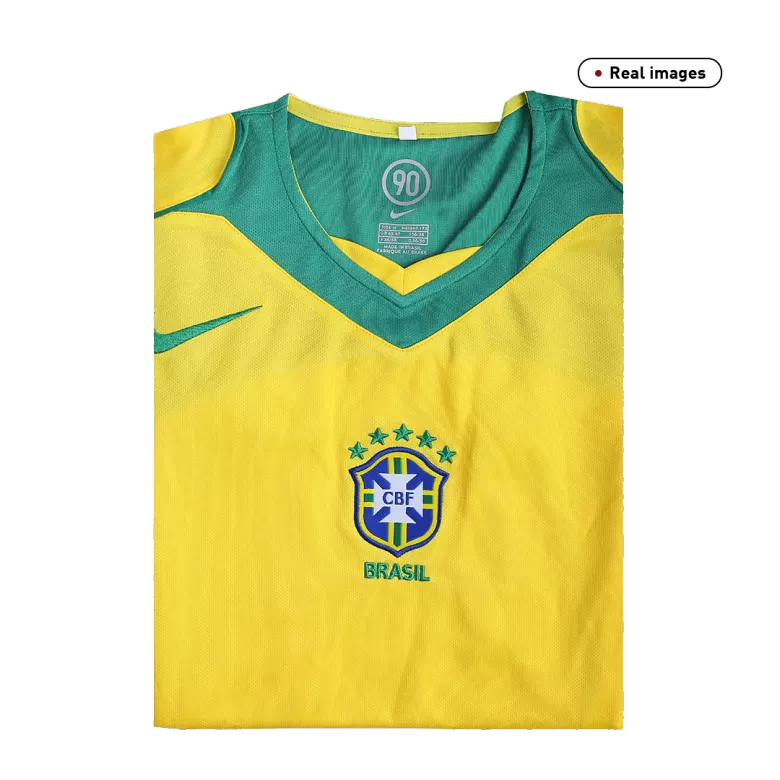 Brazil Jersey Custom Home Soccer Jersey 2004 - bestsoccerstore