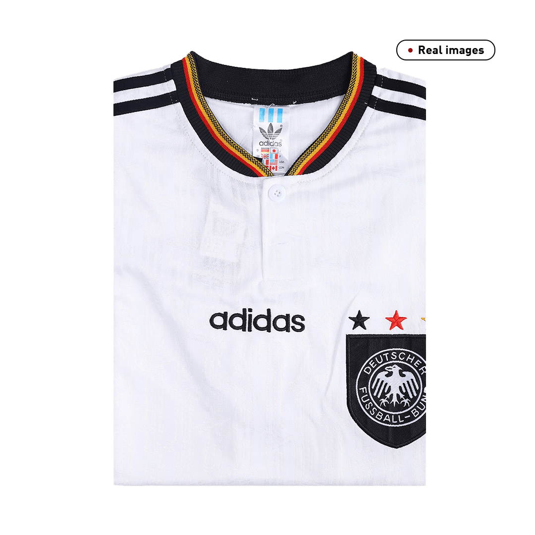 Germany 1996 Retro Jersey Home Soccer Shirt - bestsoccerstore