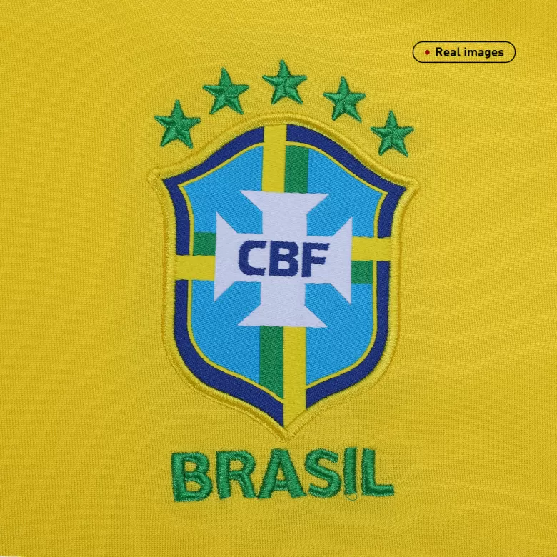 Brazil Jersey Custom NEYMAR JR #10 Soccer Jersey Home 2021