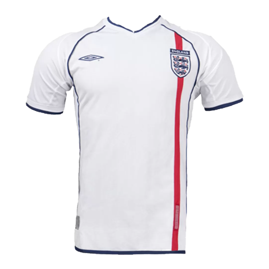 England Jersey Custom Home Soccer Jersey 2002 - bestsoccerstore