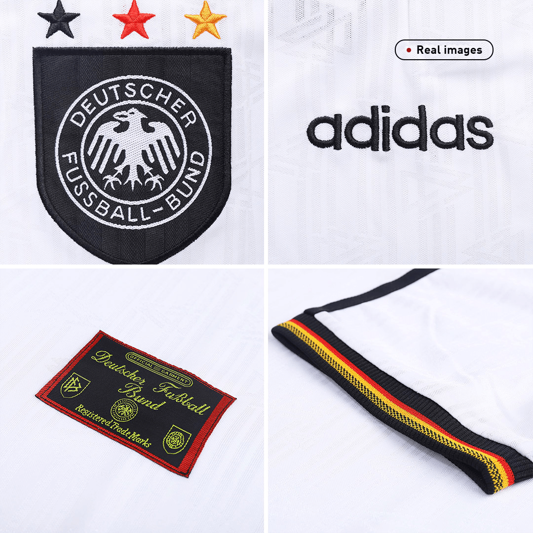Germany 1996 Retro Jersey Home Soccer Shirt - bestsoccerstore