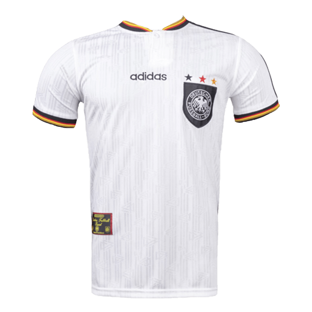 Germany 1996 Retro Jersey Home Soccer Shirt - bestsoccerstore
