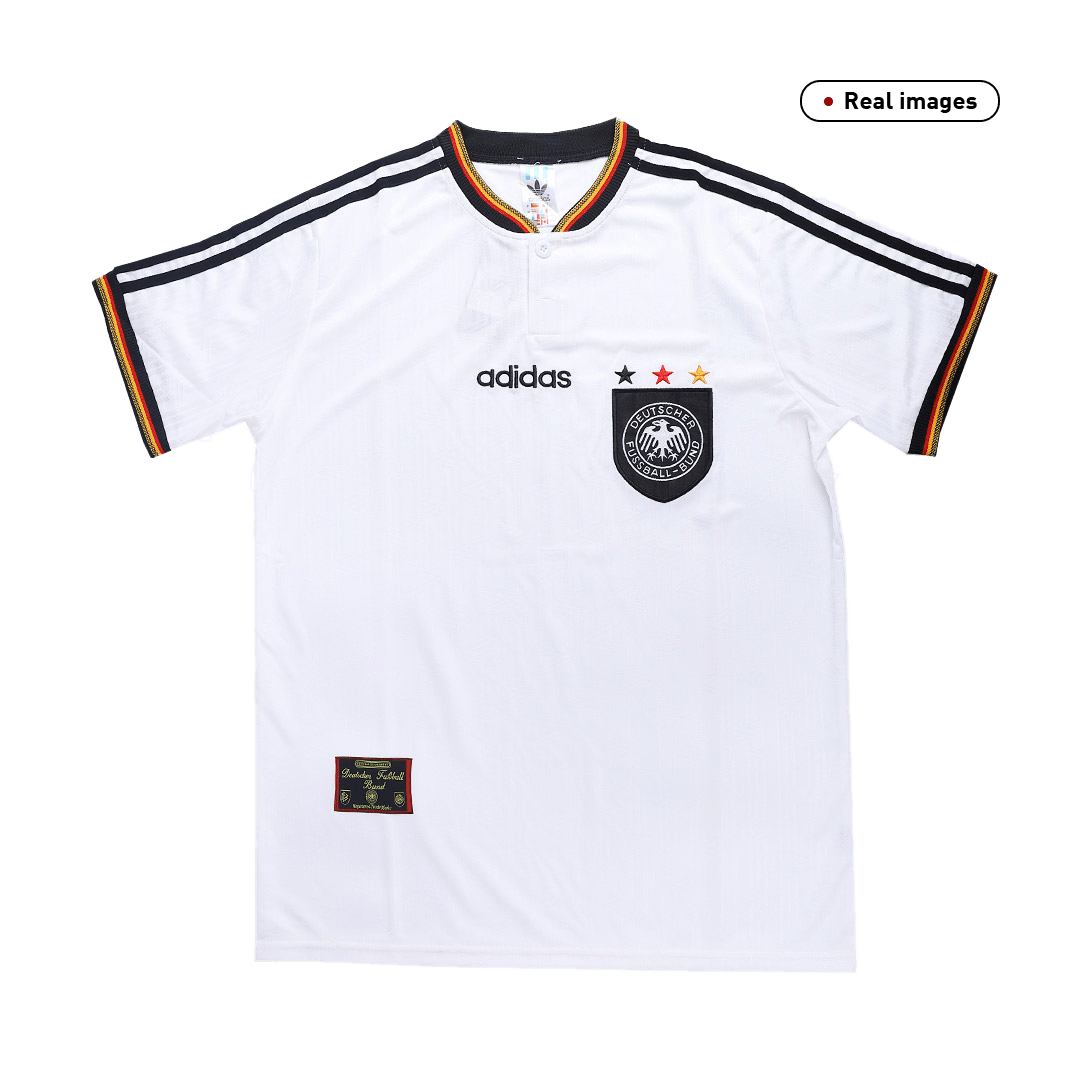 Germany 1996 Retro Jersey Home Soccer Shirt - bestsoccerstore