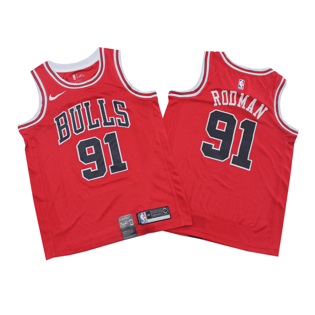 Chicago Bulls Jersey Dennis Rodman 91 NBA Jersey