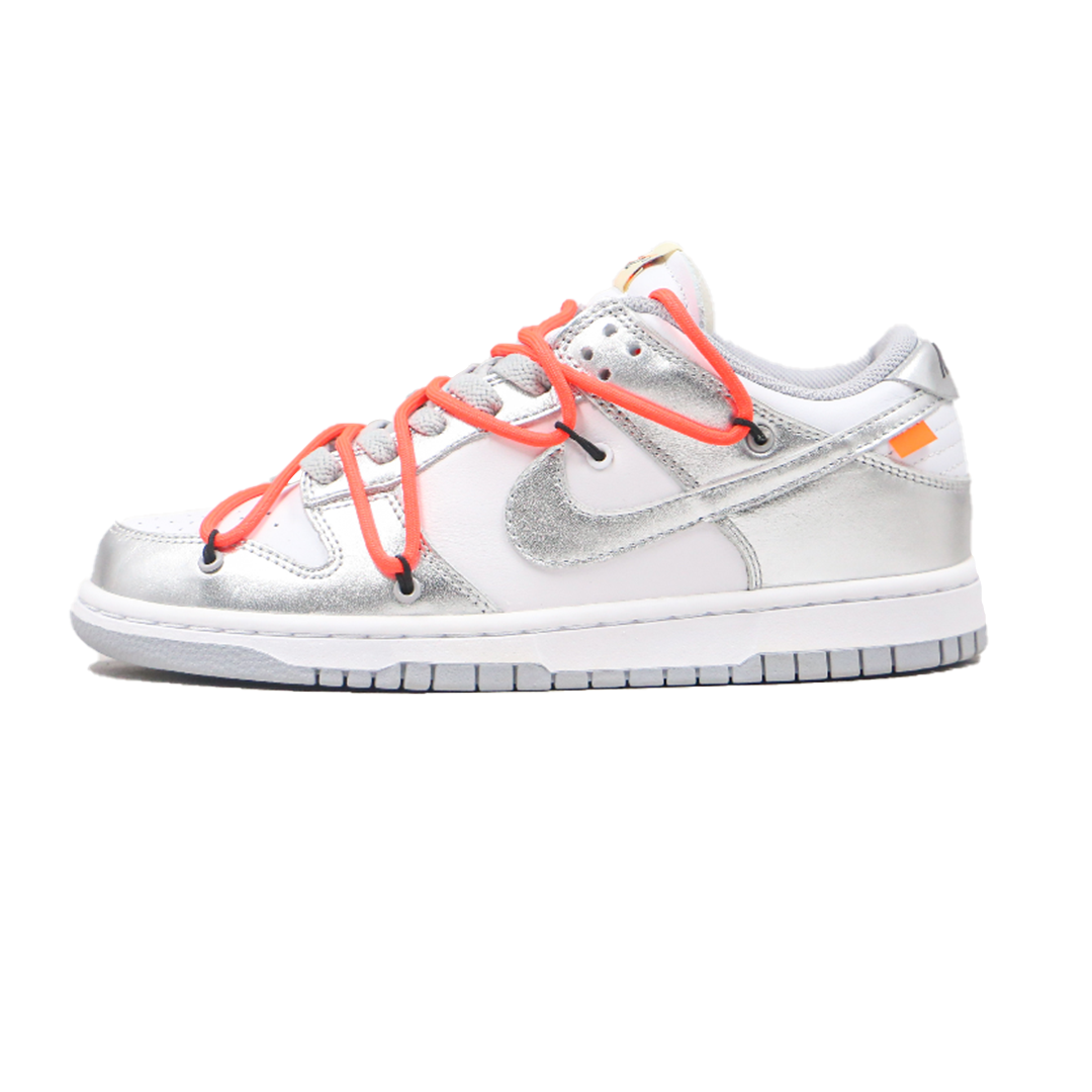 dunk low off white silver
