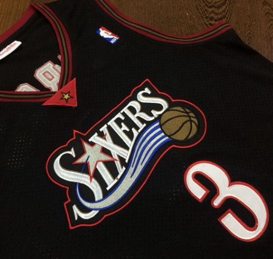 Philadelphia 76ers Jersey Iverson #3 NBA Jersey 1997-98