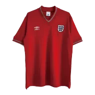 Men's Umbro England Away Red Retro Soccer Jersey 1984/87 - bestsoccerstore