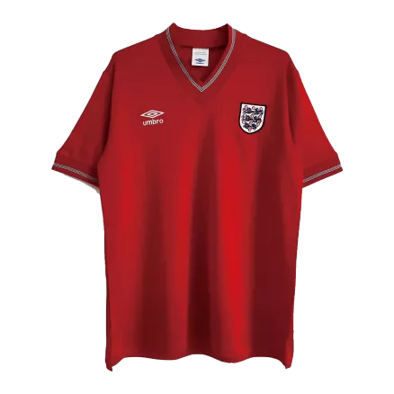 England Jersey Custom Away Soccer Jersey 1984 - bestsoccerstore
