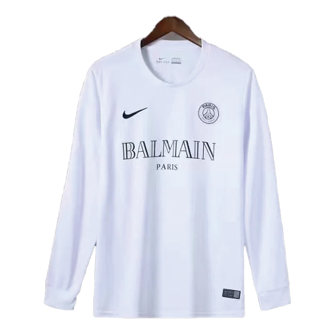 Replica Nike PSG X Balmain Training Long Sleeve Soccer Jersey 21/22 ...