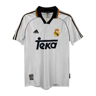 Real Madrid Retro Jersey Home Soccer Shirt 99/00 - bestsoccerstore