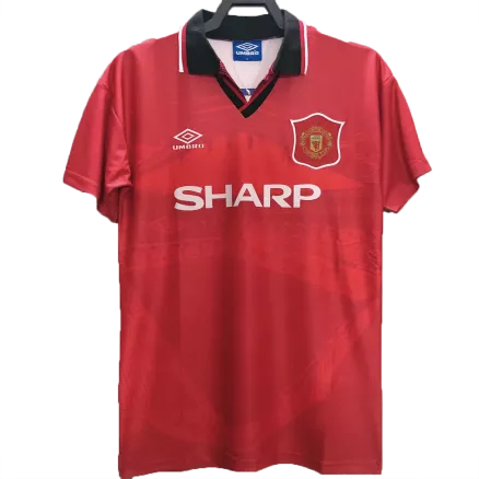 Manchester United Jersey Custom Home Soccer Jersey 94/96 - bestsoccerstore