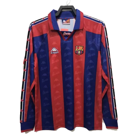 Barcelona Jersey Custom Home Soccer Jersey 1996/97 - bestsoccerstore