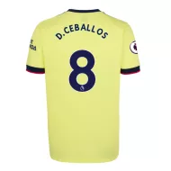 Arsenal Jersey D.CEBALLOS #8 Custom Away Soccer Jersey 2021/22 - bestsoccerstore