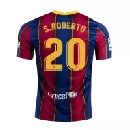 Barcelona Jersey S.ROBERTO #20 Custom Home Soccer Jersey 2020/21 - bestsoccerstore