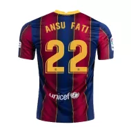Barcelona Jersey ANSU FATI #22 Custom Home Soccer Jersey 2020/21 - bestsoccerstore