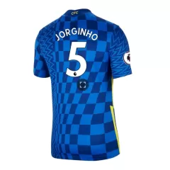 Chelsea Jersey JORGINHO #5 Custom Home Soccer Jersey 2021/22 - bestsoccerstore