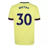 Arsenal Jersey Custom Away NKETIAH #30 Soccer Jersey 2021/22 - bestsoccerstore