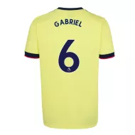 Arsenal Jersey Custom Away GABRIEL #6 Soccer Jersey 2021/22 - bestsoccerstore