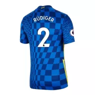 Chelsea Jersey RÜDIGER #2 Custom Home Soccer Jersey 2021/22 - bestsoccerstore