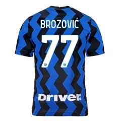 Inter Milan Jersey BROZOVIĆ #77 Custom Home Soccer Jersey 2020/21 - bestsoccerstore
