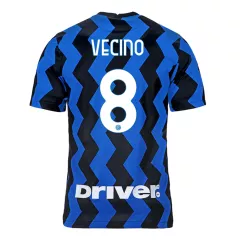 Inter Milan Jersey VECINO #8 Custom Home Soccer Jersey 2020/21 - bestsoccerstore