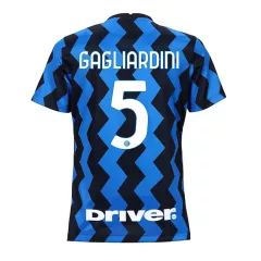 Inter Milan Jersey Custom Home GAGLIARDINI #5 Soccer Jersey 2020/21 - bestsoccerstore