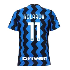 Inter Milan Jersey Custom Home KOLAROV #11 Soccer Jersey 2020/21 - bestsoccerstore
