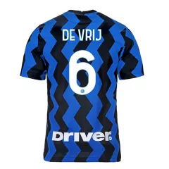 Inter Milan Jersey DE VRIJ #6 Custom Home Soccer Jersey 2020/21 - bestsoccerstore