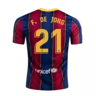 Barcelona Jersey Custom Home F.DE JONG #21 Soccer Jersey 2020/21 - bestsoccerstore