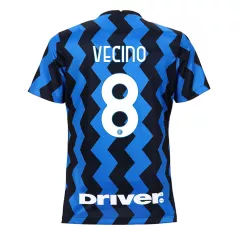 Inter Milan Jersey Custom Home VECINO #8 Soccer Jersey 2020/21 - bestsoccerstore