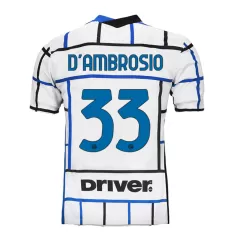 Inter Milan Jersey Custom Away D'AMBROSIO #33 Soccer Jersey 2020/21 - bestsoccerstore