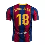 Barcelona Jersey Custom Home JORDI ALBA #18 Soccer Jersey 2020/21 - bestsoccerstore
