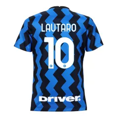Inter Milan Jersey Custom Home LAUTARO #10 Soccer Jersey 2020/21 - bestsoccerstore